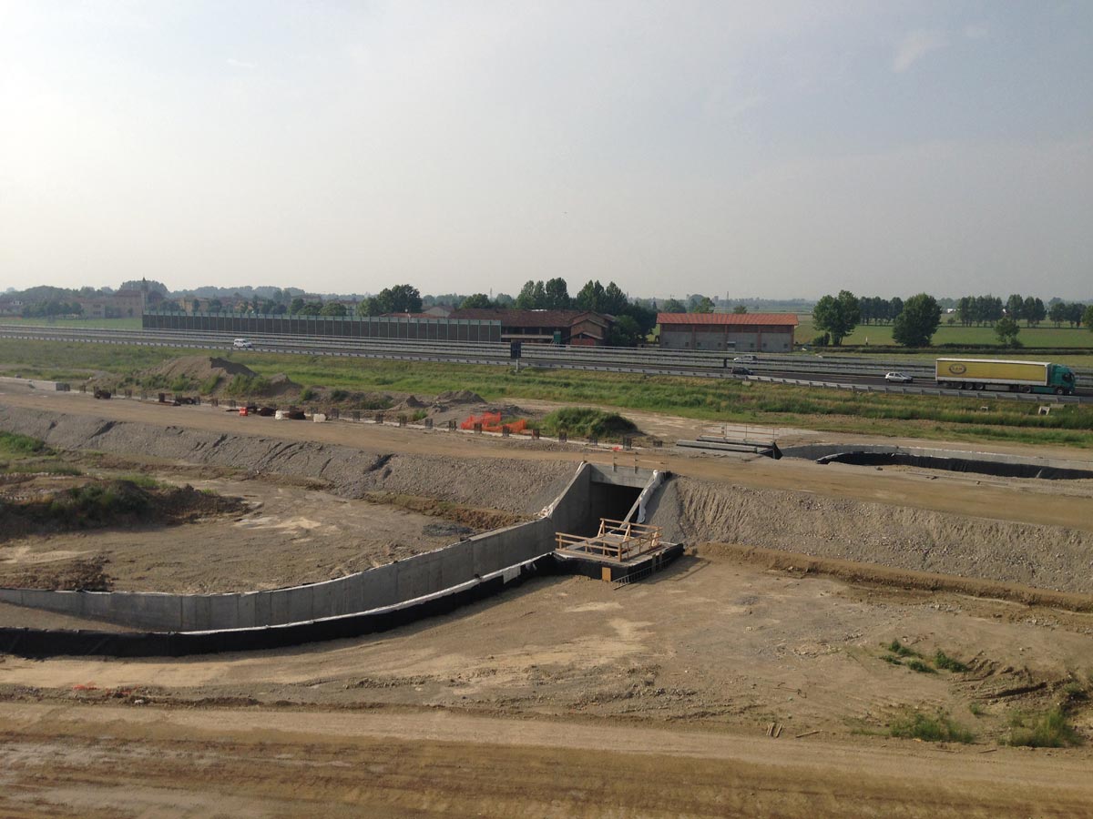 Nuova Linea Alta Velocità Torino-Venezia, sottopasso di Bariano (BG)